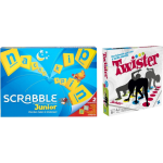 Mattel Spellenbundel - Bordspel - 2 Stuks - Scrabble Junior & Hasbro Twister