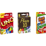 Hasbro Spellenbundel - Bordspellen - 3 Stuks - Uno & Phase 10 & Skip-bo