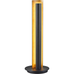 BES LED Led Tafellamp - Trion Texy - 6w - Warm Wit 3000k - Rond - Mat - Aluminium - Zwart