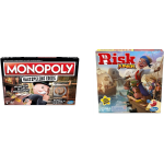 Hasbro Spellenset - Bordspel - 2 Stuks - Monopoli Valsspelerseditie & Risk Junior