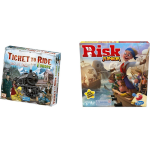 Hasbro Spellenset - Bordspel - 2 Stuks - Ticket To Ride Europe (Basisspel) & Risk Junior