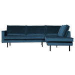 BePureHome Rodeo Hoekbank Rechts - Blauw