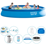 Intex Deluxe Zwembad Deal - Easy Set Rond 457x84 Cm - Blauw