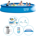 Intex Zwembad Inclusief Accessoires - 6-delig - Easy Set Rond 457x84 Cm - Blauw