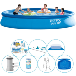 Intex Alles In 1 Zwembad Pakket - 8-delig - Easy Set Rond 457x84 Cm - Blauw