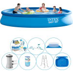 Intex Zwembad Comfort Pakket - 8-delig - Easy Set Rond 457x84 Cm - Blauw