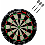 Longfield Games Dartbord Set Compleet Van 45.5 Cm Met 3x Black Arrow Dartpijlen Van 25 Gram - Dartborden