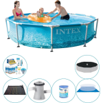 Intex Metal Frame Rond Strandzijde 305x76 Cm - Slimme Zwembad Deal - Blauw