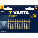 Varta - Pack Van 10 Alkalinebatterijen Energie Aaa (Lr03) 1,5v