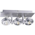 Lamponline Spot Meist 3 Lichts Aluminium - Silver