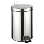 Rvs Pedaalemmer/vuilnisbak 40 Cm 12 Liter - Prullenbakken - Silver
