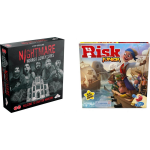 Hasbro Spellenset - Bordspel - 2 Stuks - Nightmare Horror Adventures & Risk Junior