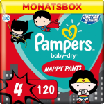 Pampers Baby-dry Broek Maat 4 - Slip 120 - 1 Maandverpakking