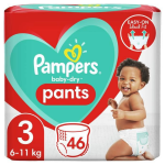 Pampers Baby-dry Pants Luiers Maat 3, 46 Slipjes