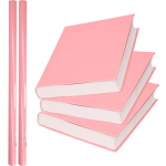 2x Rollen Kadopapier / Schoolboeken Kaftpapier Pastel 200 X 70 Cm - Kaftpapier - Roze