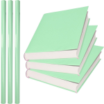 3x Rollen Kadopapier / Schoolboeken Kaftpapier Pastel 200 X 70 Cm - Kaftpapier - Groen