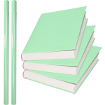 2x Rollen Kadopapier / Schoolboeken Kaftpapier Pastel 200 X 70 Cm - Kaftpapier - Groen