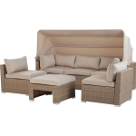 Beliani Coccolia - Loungeset--pe Rotan - Beige