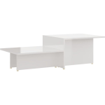 Vidaxl Salontafel 111,5x50x33 Cm Spaanplaat Hoogglans - Wit