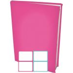 Benza Rekbare Boekenkaften A4 12 Stuks Inclusief Kleur Labels - Roze