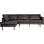 BePureHome Rodeo Hoekbank Links - Zwart
