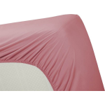 AMBIANTE Cotton Uni Hoeslaken - 100% Katoen - Lits-jumeaux (160x210/220 Cm) - Pink - Roze