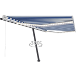 Vidaxl Luifel Automatisch Met Led En Windsensor 450x300 Cm - Azul