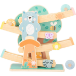 Small Foot wielbaan Marble Run hout junior 35 cm blank/groen