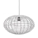 Kidsdepot Pumpkin Hanglamp Rotan ¯ 45 cm x h 27 cm - - Wit