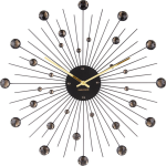 Karlsson Sunburst Large Wandklok Ø 50 cm - Negro