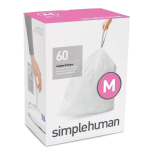 Simplehuman Vuilniszakken Code M - 45 Liter (60 stuks) - Blanco