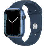 Apple Watch Series 7 45mm Aluminiume Sportband - Blauw