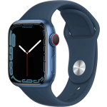 Apple Watch Series 7 4G 45mme Aluminiume Sportband - Blauw