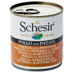 Schesir Hond Blik Gelei 285 g - Hondenvoer - Kip&Aardappel