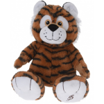 Tender Toys knuffel Wildlife pluche tijger 30 cm bruin
