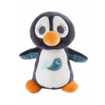 Nici knuffeldier pinguïn Watschili 3D 17 cm pluche/wit - Zwart