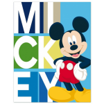 Disney fleecedeken Mickey Mouse junior 140 x 100 cm licht - Blauw
