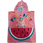 Nickelodeon badponcho Peppa Pig junior 50 x 115 cm katoen - Roze