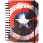 Marvel notitieboek Captain America A5 14,8 x 21 cm/wit - Rood