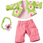 HABA poppenkleding Bloemenmagie junior 30 cm roze/ - Groen
