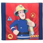 Brandweerman Sam portemonnee junior 10 cm polyester rood/blauw