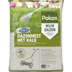 Pokon gazonmest met kalk 3 in 1 - 75 m2