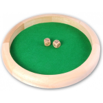 Longfield Games Houten pokerpiste met dobbelstenen 29 cm