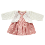 byAstrup kledingset babypop gebreid 35 cm roze