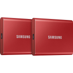 Samsung T7 Portable SSD 1TB - Duo Pack - Rood