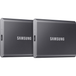 Samsung T7 Portable SSD 2TB - Duo Pack - Grijs