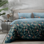 Fresh & Co Birdy Bowi 2-persoons (200 x 220 cm + 2 kussenslopen) Dekbedovertrek - Blauw