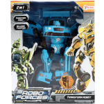 Toi-Toys Toi Toys autorobot Roboforces junior 26 cm blauw 5 delig