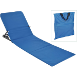 Inklapbare Strand Lounger Met Rugleuning - Blauw