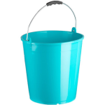 Forte Plastics Set Van 2x Stukse Schoonmaakemmers/huishoudemmers 15 Liter 32 X 31 Cm - Emmers - Blauw